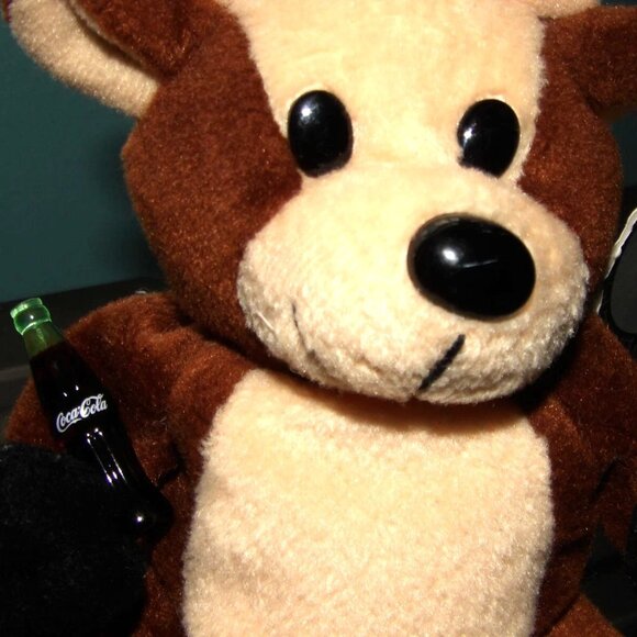 Coca Cola Collectible 1998 #0133 Reindeer w/ Coca Cola Bottle Bean Bag Plush 6" - Picture 8 of 16